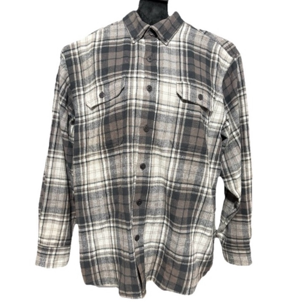 Wolverine Men's Gray Plaid flannel Shirt